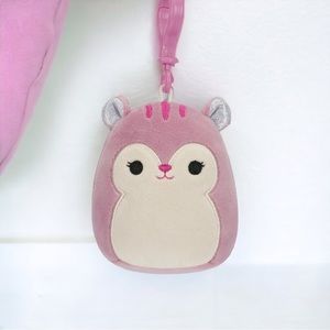 Allina the Magenta Squirrel Squishmallow Clip